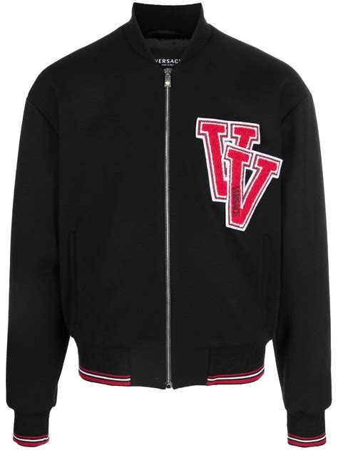 versace bomber jacket cheap|Versace varsity bomber jacket.